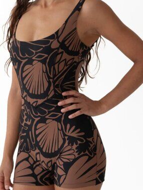 Salted AU Contour Body Suit Coco Shell – Black & Brown, S